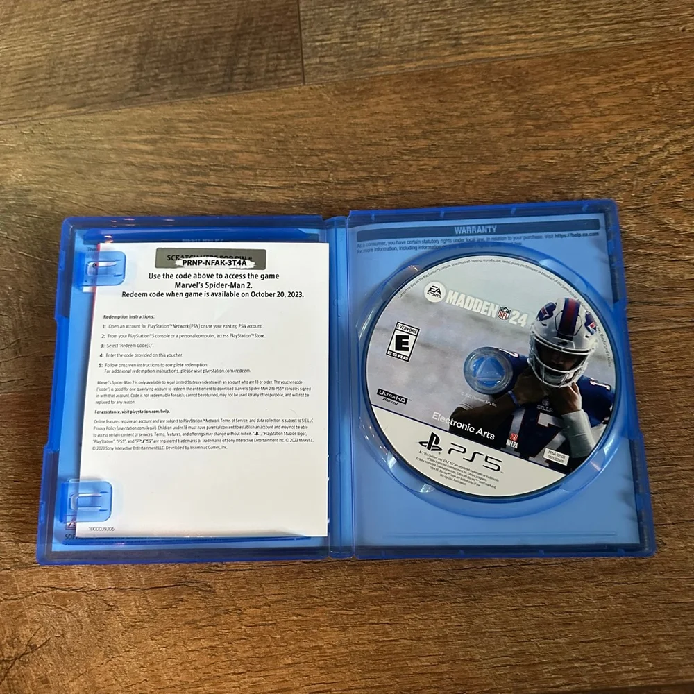 EA Sports Madden NFL 24 PS5 Video Game One Size Blue White